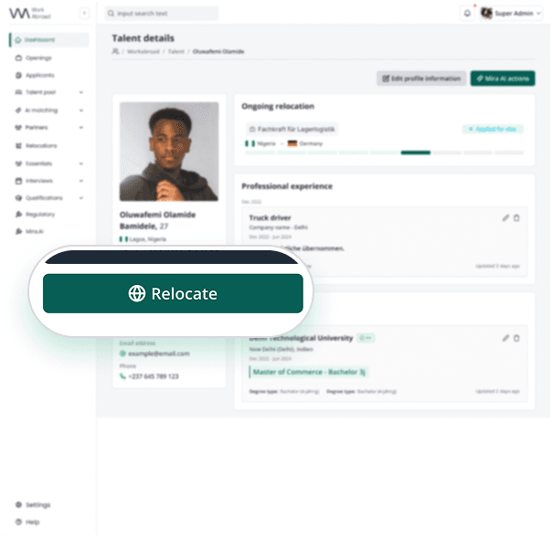 Relocate with one click